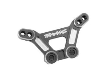 Traxxas TRX10538-GRAY Shock tower, front, 6061-T6 aluminum (gray-anodized)/ 3x15mm BCS (with threadlock) (2) - een gri