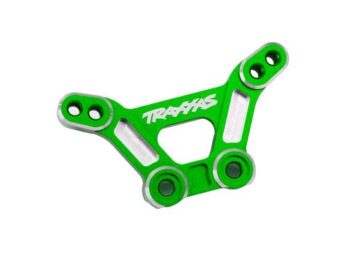 Traxxas TRX10538-GRN Shock tower, front, 6061-T6 aluminum (green-anodized)/ 3x15mm BCS (with threadlock) (2) - een felgroen