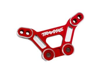 Traxxas TRX10538-RED Shock tower, front, 6061-T6 aluminum (red-anodized)/ 3x15mm BCS (with threadlock) (2) - rood-geanodiseerd aluminium