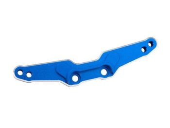 Traxxas TRX10539-BLUE Shock tower, rear, 6061-T6 aluminum (blue-anodized)/ 3x15mm BCS (with threadlock) (2) - een blau