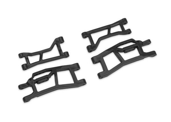 Traxxas TRX10725-BLK Black WideMaxx Front Upper & Lower HD Suspension Arms
