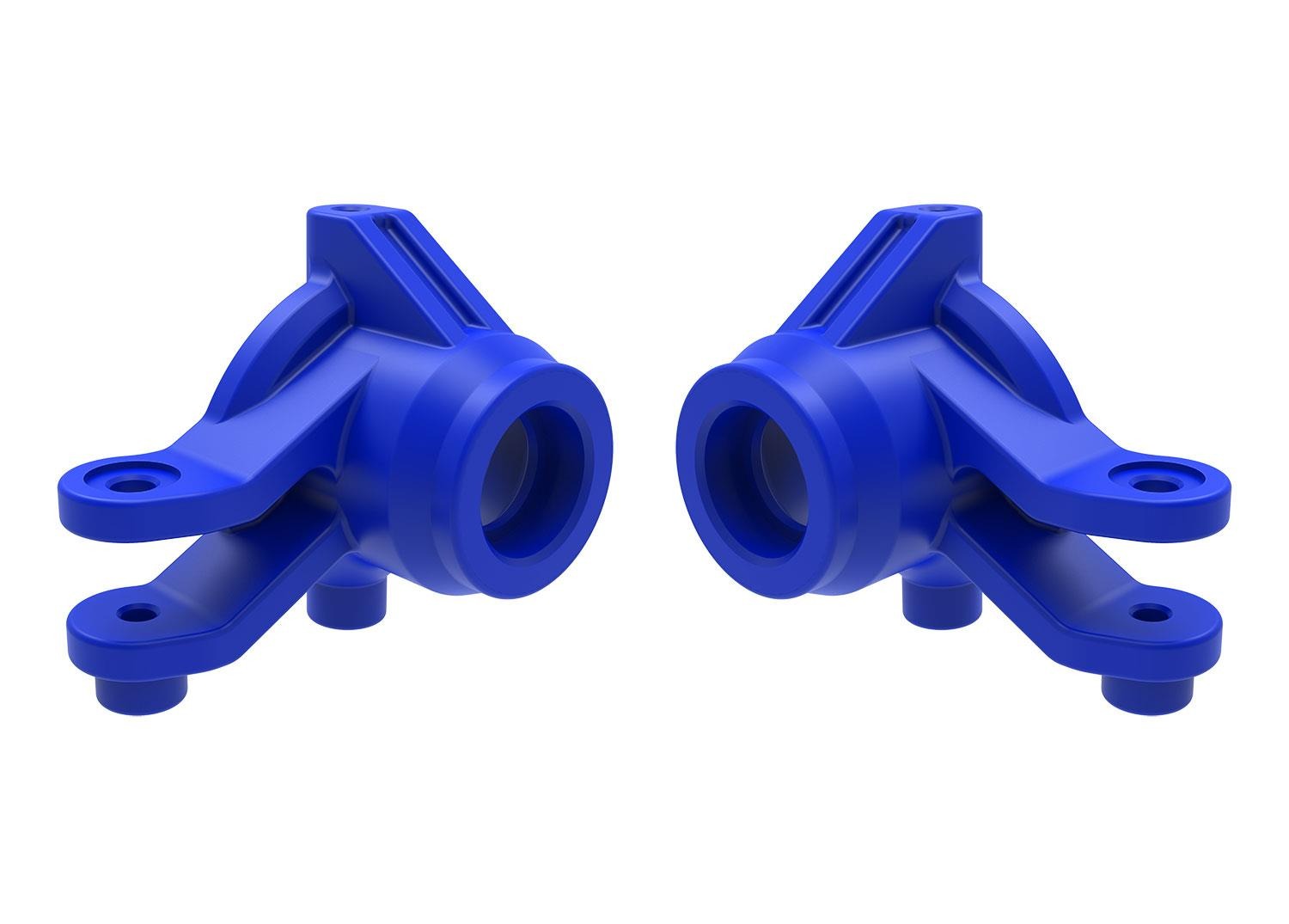 Steering blocks, left & right (blue) Traxxas TRX10736-BLUE Steering blocks, left & right (blue) - twee identieke