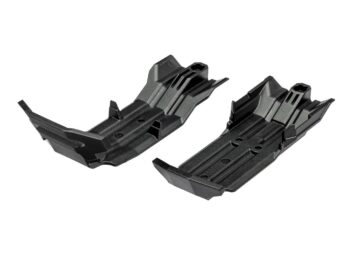 Traxxas TRX10737 Skid plate, front (1), rear (1) - twee zwarte