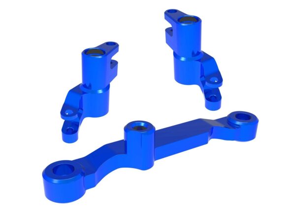 Traxxas TRX10743-BLUE Steering bellcranks, draglink (blue-anodized 6061-T6 aluminum)/ 3x13mm SS (with threadlock) (2)/ 3x12mm BCS (with threadlock) (2)/ 5x8x2.5mm ball bearings (2)/ 5x10x4mm ball bearings (2)