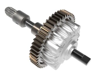 Traxxas TRX10760R Differential kit, center (complete with steel spur gear) (aluminum carrier) (requires #10757 & #10762) - een z
