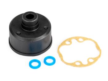 Traxxas TRX10781 Carrier, differential (planetary gears)/ differential spacer/ o-rings (2)/ ring gear gasket - zwarte