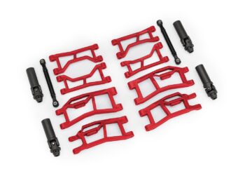 Traxxas TRX10790-RED Suspension kit, Mini Maxx® WideMaxx®, Red (includes front & rear suspension arms, front toe links & outer half shafts (extended))