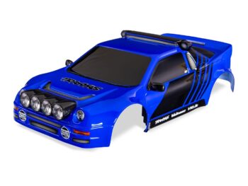 Traxxas TRX10812-BLUE Mini Rally VXL Ford RS200 Blue Body - een blau