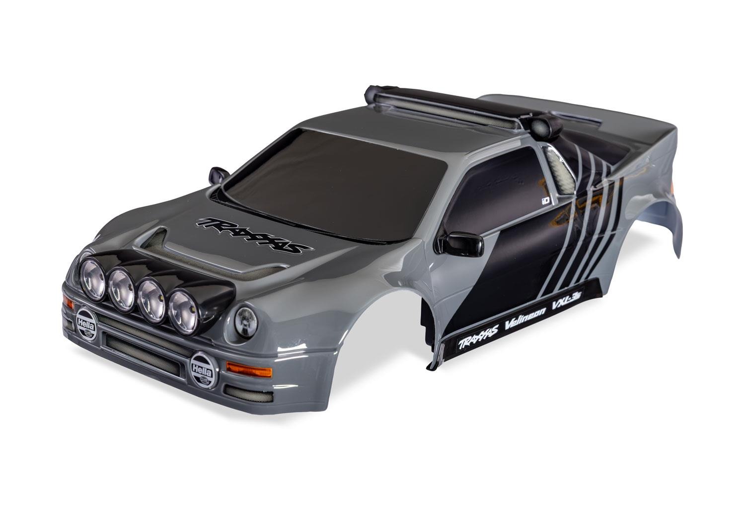Mini Rally VXL Ford RS200 Gray Body Traxxas TRX10812-GRAY Mini Rally VXL Ford RS200 Gray Body - een grij