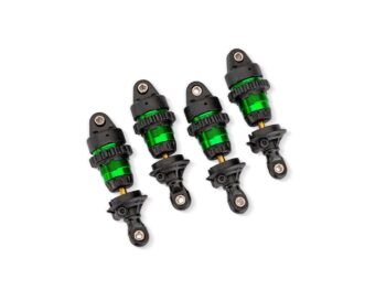 Traxxas TRX10865-GRN Green Aluminum Mini GTR Short Shocks (4) - vier groene en zwar