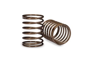 Traxxas TRX10867 Short Ultra Shock Springs (1.16-Rate Green Stripe) (2) - twee bruine metal