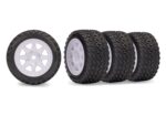 White Mini Rally wheels with Rally Tires (F&R)