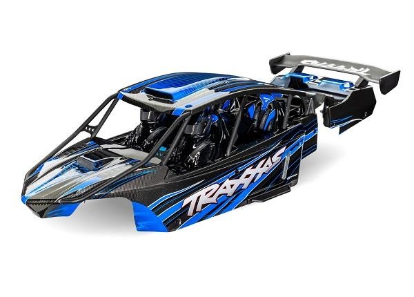Body, Pro Scale Sand Car, blue (painted, decals applied) (assembled with front & rear body supports for clipless mounting, roll cage & interior) Traxxas TRX10911-BLUE Body, Pro Scale Sand Car, blue (painted, decals applied) (assembled with front & rear body supports for clipless mounting, roll cage & interior) - een