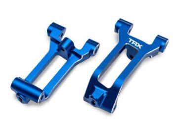 Traxxas TRX10932-BLUE Caster blocks (c-hubs), 6061-T6 aluminum (blue-anodized), left & right/ 3x8mm BCS (with threadlock) (6) - twee blauw