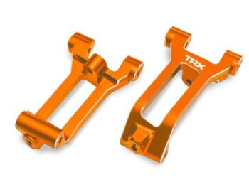 Traxxas TRX10932-ORNG Caster blocks (c-hubs), 6061-T6 aluminum (orange-anodized), left & right/ 3x8mm BCS (with threadlock) (6) - twee or