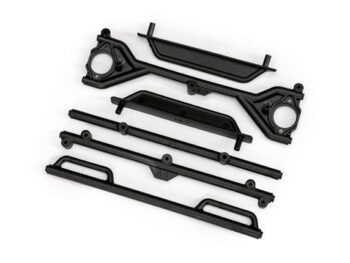 Traxxas TRX10935 Crossbars, body cage (top, middle, interior & roof)/ step rails (left & right) (attaches to #10911 body) - een set zwarte