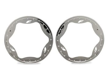 Traxxas TRX10948-CHRM Beadlock rings, rear, chrome (4.3") (2) - twee glimm