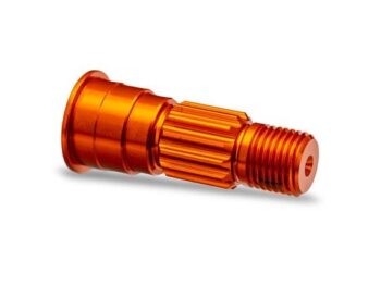 Traxxas TRX10953-ORNG Stub axle, front, 6061-T6 aluminum (orange-anodized) - oranje