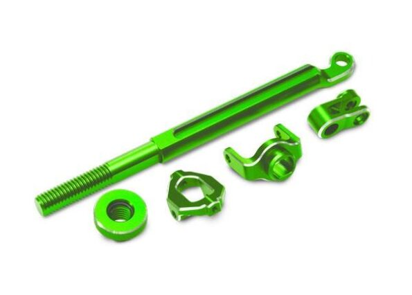 Traxxas TRX10958-GRN Brake linkage, front (green-anodized 6061-T6 aluminum)/ mounting hardware