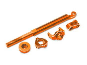 Traxxas TRX10958-ORNG Brake linkage, front (orange-anodized 6061-T6 aluminum)/ mounting hardware - een set
