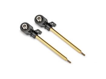 Traxxas TRX10963T Shock shafts, GT-Maxx, 72mm (assembled with rod ends & hollow balls) (TiN-coated) (2) - twee g