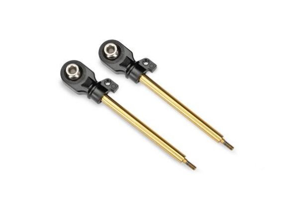 Traxxas TRX10963T Shock shafts, GT-Maxx, 72mm (assembled with rod ends & hollow balls) (TiN-coated) (2)