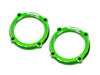 Traxxas TRX10969-GRN Retainer, LED light pod (green-anodized 6061-T6 aluminum) (2) - twee fel