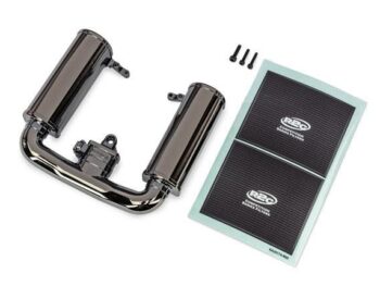 Traxxas TRX10985-BLKCR Engine intake, black chrome/ 3x12mm CS (1)/ 2.5x12mm CS (2) - glanz