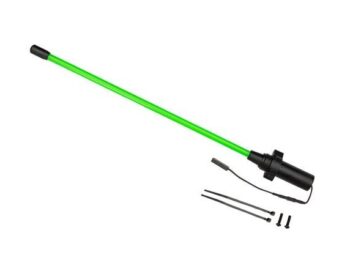 Traxxas TRX10992-GRN Whip light, LED, green (assembled) (1)/ 3x12mm BCS (2) (replacement for 1 whip light, left or right) (requires #6588X accessory power supply) - een lange, dun