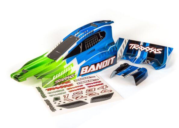 Traxxas TRX2450X Body, Bandit (also fits Bandit VXL), green (painted, decals applied)