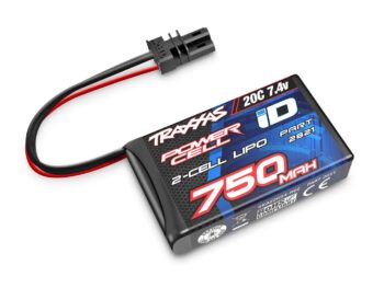 Traxxas TRX2821 Power Cell LiPo750mAh 7.4V 2S 20C - een zwar