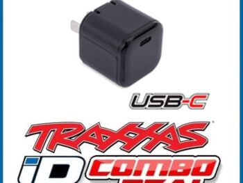 Traxxas TRX2912-EU-C Power adapter, AC, USB-C (45W) (Europe) - een compact