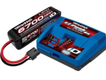 Traxxas TRX2998G-C COMBO Battery/Charger Completer Pack (Includes #2981 ID Charger (1), #2890X 6700Mah 14.8V 4-Cell 25C Lipo Battery (1) - zwarte Li