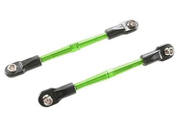 Traxxas TRX3139G Turnbuckles, aluminum (green-anodized), toe links, 59mm (2) (assembled w/ rod ends & hollow balls) (requires 5mm aluminum wrench #5477) - twee groene