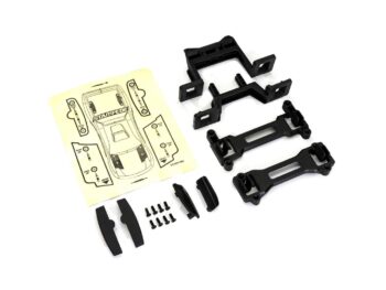 Traxxas TRX3619R Body conversion kit Stampede - een set zwar