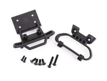 Traxxas TRX3630 Bumper, front/ bumper mount/ 4x12 CCS (4)/ 4x22 BCS (2)/ 3x10 BCS (2) (fits 2WD Bigfoot No. 1) (for LED light kit installation) - zwarte