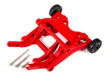 Traxxas TRX3678R Wheelie bar, assembled (red) (fits Slash, Stampede, Rustler, Bandit series) - een rode