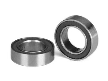 Traxxas TRX5105A Ball bearings, black rubber sealed (6x10x3mm) (2) - twee zilver