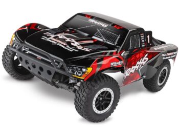 Traxxas TRX58376-74-RED Traxxas Slash: 1/10-Scale 2WD VXL HD - Red - zwarte radi