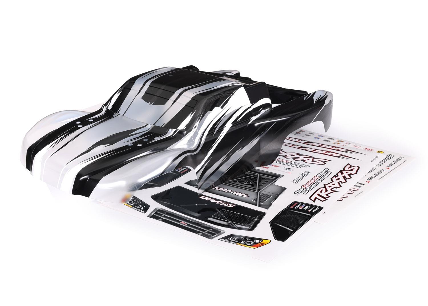 Body, Slash 4X4, ProGraphix (also fits Slash VXL & Slash 2WD) (graphics are printed, requires paint & final color application)/ decal sheet Traxxas TRX5855X Body, Slash 4X4, ProGraphix (also fits Slash VXL & Slash 2WD) (graphics are printed, requires paint & final color application)/ decal sheet - transparante RC