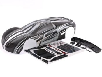 Traxxas TRX6412X Body, XO-1, ProGraphix (graphics are printed, requires paint & final color application) / wing / wing uprights (2) / washers (2) / decals - een