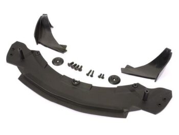 Traxxas TRX6433X Splitter extension / canards, left and right / washers (2)/ 4x12mm CCS (4)/ 3x10mm CCS (2) / 3x15mm CCS (2)