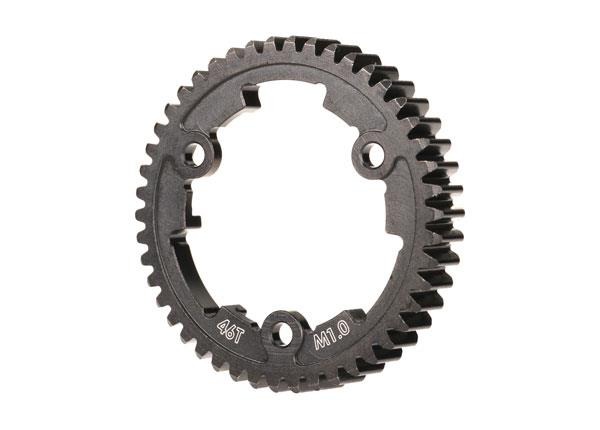 Spur gear, 46-tooth (machined, hardened steel) (wide face, 1.0 metric pitch) Traxxas TRX6442 Spur gear, 46-tooth (machined, hardened steel) (wide face, 1.0 metric pitch) - een don