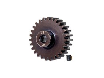 Traxxas TRX6480R Gear, 27-T pinion (machined, hardened steel) (1.0 metric pitch) (fits 5mm shaft)/ set screw - een donker