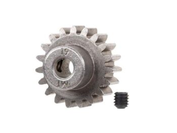 Traxxas TRX6480X Gear, 19-T pinion (1.0 metric pitch) (fits 5mm shaft)/ set screw (for use only with steel spur gears) - een