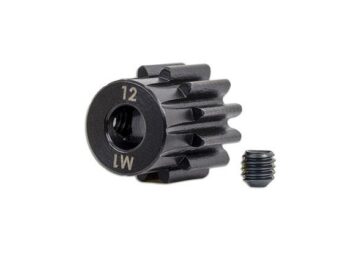 Traxxas TRX6482X Gear, 12-T pinion (1.0 metric pitch) (fits 5mm shaft)/ set screw - een donkergri