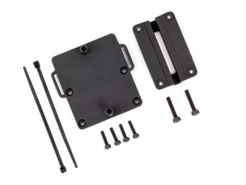 Traxxas TRX6563 Mount, telemetry expander (attaches to chassis brace (T-Bar)) - een set zwarte