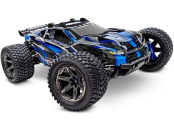 Traxxas TRX67097-4BLUE Traxxas Rustler 4X4 ULTIMATE - Blue - een