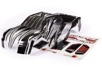 Traxxas TRX6729L Body, Stampede 4X4, ProGraphix (graphics are printed, requires paint & final color application)/ decal sheet - transparante RC carrosserie
