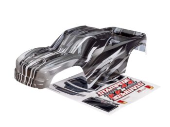 Traxxas TRX6762X Body, Stampede 4X4 Brushless, ProGraphix (graphics are printed, requires paint & final color application)/ decal sheet - transparante